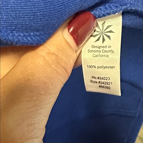 Great Blue Athleta womens Zip Up Hoodie Medium - Picture 7 of 8